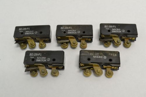 LOT 5 MICRO SWITCH BZ-2R-P1 LIMIT 15A AMP 250/460V-AC 2A 600V-AC B248329