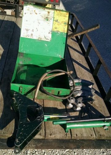 GREENLEE 880 ONE SHOT 1 to 2  INCH EMT PIPE CONDUIT HYDRAULIC BENDER  with pump