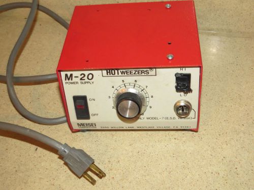 MEISEI HOT WEEZERS TWEEZERS M-20 STATION POWER SUPPLY  (ME2)