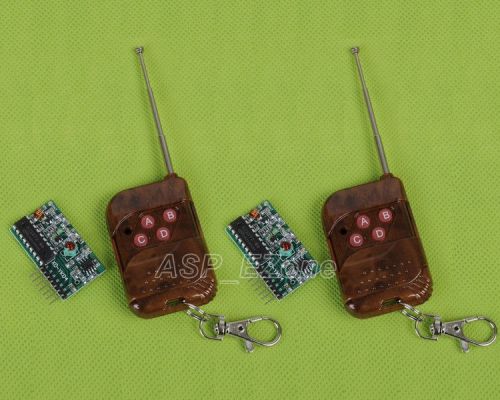 2pcs IC2262/2272 4 channel 4 key  wireless remote control kits