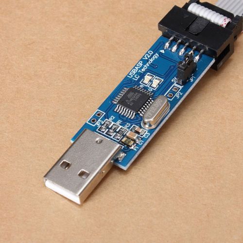 Usbasp usbisp avr programmer adapter 10 pin cable usb atmega8 atmega128 dx for sale