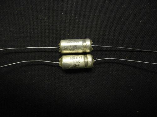 2PCS SPRAGUE 109D 100UF-30V SINTERED-ANODE TANTALEX CAP