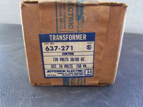 NEW JEFFERSON ELECTRIC 637-271 120V  TRANSFORMER