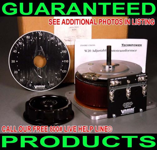 NIB NEW GENERAL RADIO TECHNIPOWER GENRAD W20 VARIAC 0-140V @ 20A KNOB DIAL PLATE