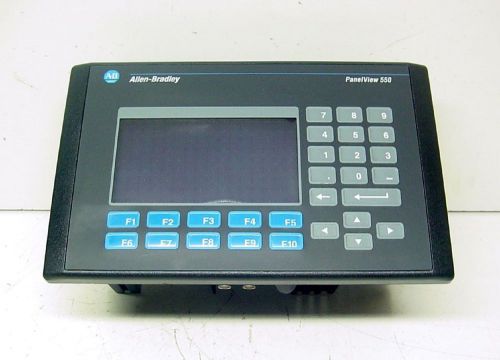 Allen bradley 2711-b5a15 panelview 550 ser h frn 4.46 operator keypad late model for sale