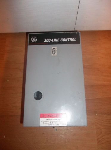 GE CR306A1 300-Line Control Size 00 Starter 600V AC type 1 enclosure