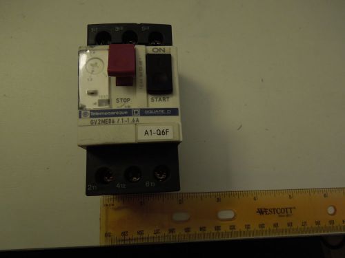 TELEMECANIQUE GV2ME06 MOTOR STARTER 1-1.6A AMP 14 days warranty!!!