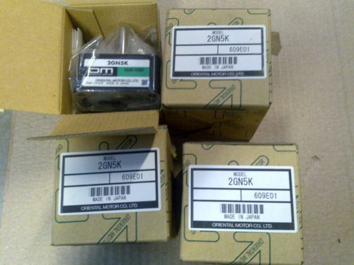 Oriental Motor Gear Box 2GN5K , LOT of 4