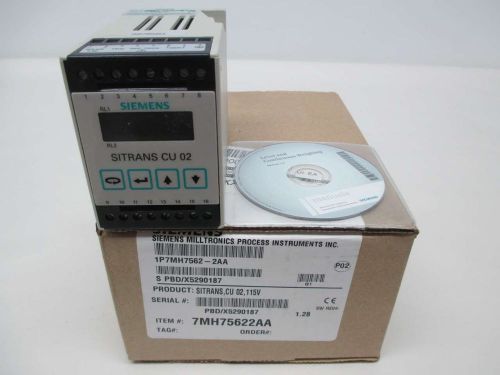 NEW SIEMENS 7MH7562-2AA SITRANS CU 02 115V-AC PROCESS METER D341276