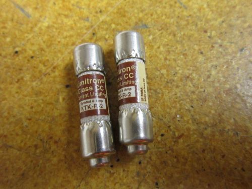 Limitron ktk-r-2 class cc current limiting fuse 600v (lot of 2) for sale