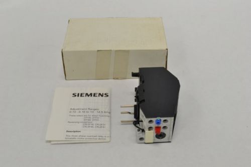 NEW SIEMENS 3UA50 00-0K 0.8-1.25A 690V-AC OVERLOAD RELAY B236590