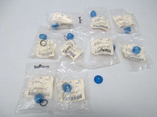 LOT 10 NEW SQUARE D 9001 L-9 BLUE PLASTIC PILOT LIGHT LENS D379731