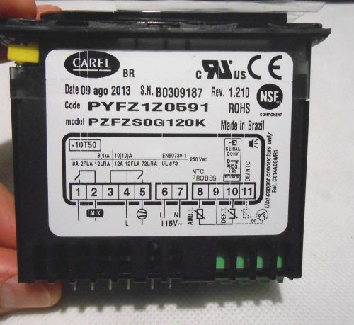 NEW CAREL TEMPERATURE CONTROL MODEL PZFZS0G120K