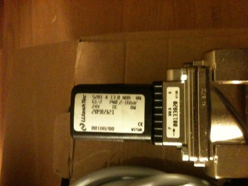 New burkert type 5281 2/2-way solenoide valve 00133820  washtec 2096921 24vdc for sale