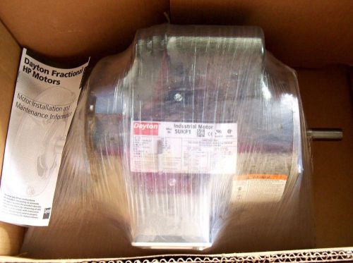 1/2 HP Electric Motor 115v 208-230 General Purpose Dayton 5UKF1 3450 RPM NEW