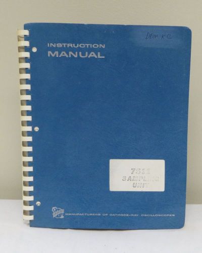 Tektronix 7S11 Sampling Unit Instruction Manual