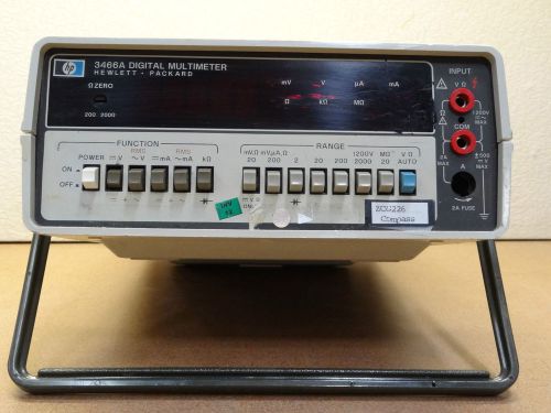 HEWLETT PACKARD 3466A DIGITAL MULTIMETER