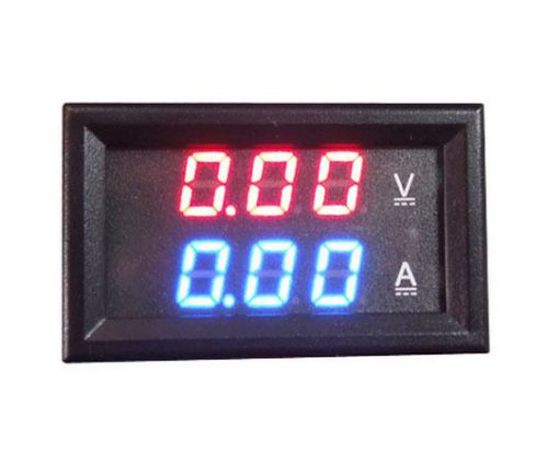 1PCS New DC DC4.5 ~ 30V  LED  Dual Display Digital Volt Mini Panel Meter