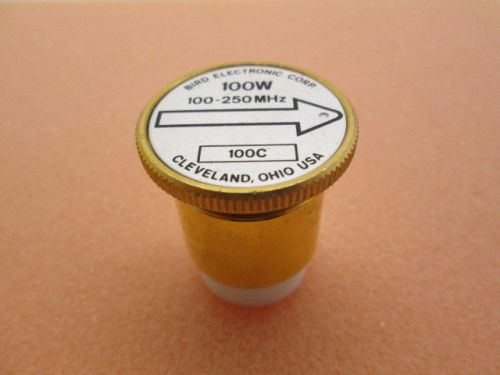 Bird 100w 100-250mhz 100c wattmeter plug-in slug element for sale