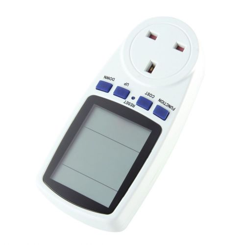 UK Plug Energy Meter Watt Volt Voltage Electricity Monitor Analyzer Power FO