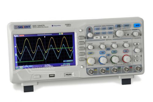 Siglent SDS1204CFL 200MHz 4CH 1GSa/s (per CH) 7&#034; Screen Oscilloscope