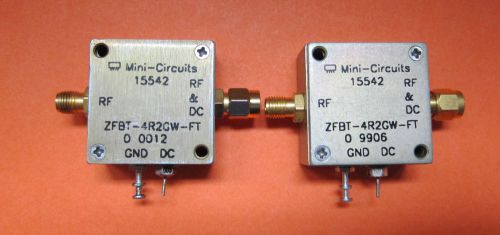 Bias Tee Coaxial ZFBT-4R2GW-FT Mini-Circuits Wideband 10-4200MHz qty:2