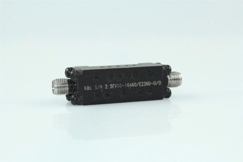 K&amp;L Band Pass Filter 5FV10-16460/E23360-0/0 CF:16460MHz,  BW:2360MHz, SMA