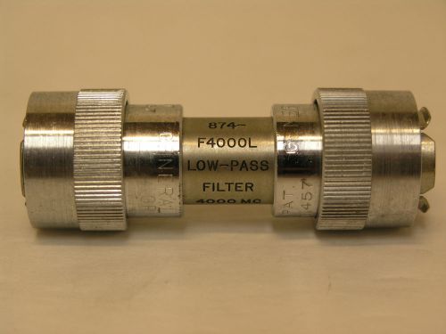 General radio 874-f4000l low pass filter.  4000mhz,  gr 874 locking connectors. for sale