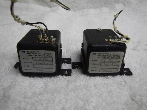 Teledyne Microwave Switch CS-37S6D 24-30 VDC