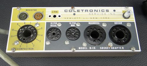 Coletronics b16 precision triplett heathkit socket adapter expander 7 sockets for sale