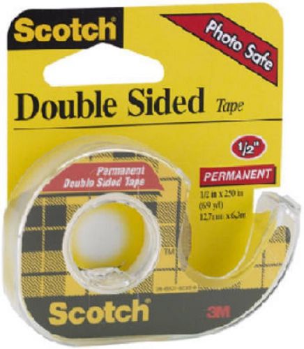 3M Scotch 1/2&#034; x 250&#034;, Transparent, Double Faced Tape #136