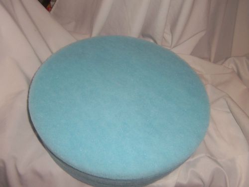 BOX of 5 FLOOR MAINTENANCE PADS LIGHT BLUE BURNISH (20&#034;)