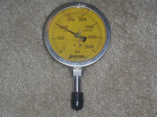 Jetstream Jet Stream 35,000 psi, 4 1/8&#034; pressure gauge yellow face