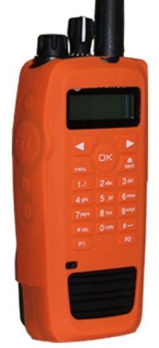 ORANGE SILICONE PROTECTIVE CASE FOR MOTOROLA XPR6550 XPR6580 TRBO RADIOS