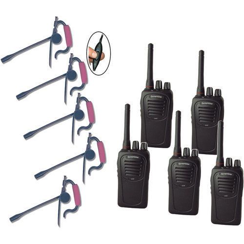 SC-1000 Radio  Eartec 5-User Two-Way Radio System Edge Inline PTT EDSC5000IL