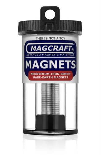 Magcraft NSN0732 3/8-Inch by 1/16-Inch Rare Earth Disc Magnets, 40-Count by Magc