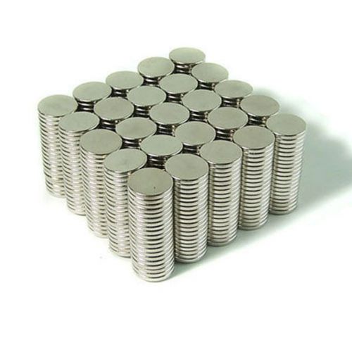 500pcs 15/32&#034; x 1/16&#034; Disc 12x1.5mm Neodymium Magnets Fridge Craft Permanent N35