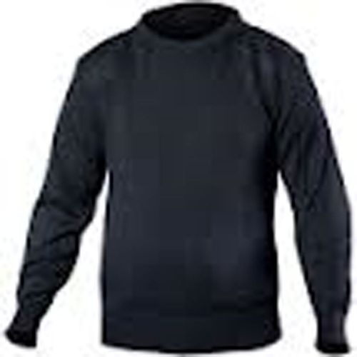 BLAUER 206 - LIGHTWEIGHT CREW NECK SWEATER  Color: Dark P Blue Size L Large Reg