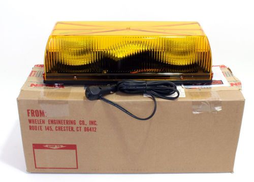 Whelen responder dx dual strobe light bar w cs225 power supply snow plow amber for sale