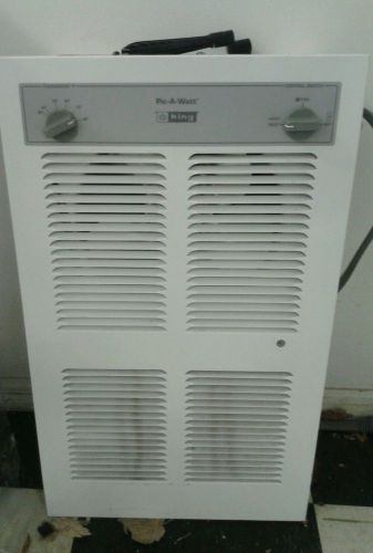 NEW! King Pic-A-Watt® Wall Heater-2750W Max-120V-W/Built-In Thermostat-White!!