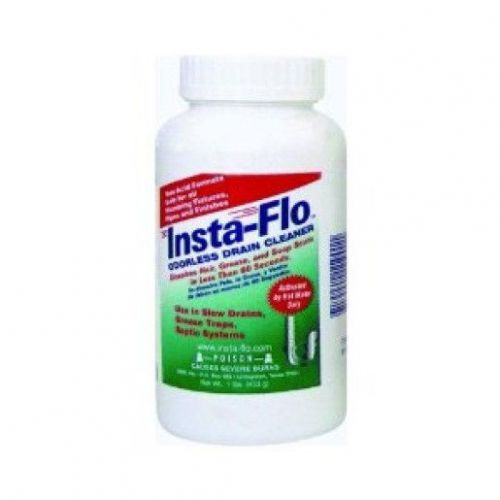 Insta-flo 1lb powerful plumbing sink tub drain cleaner safe for septic system for sale