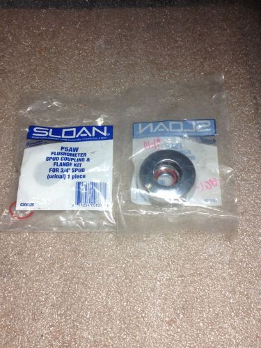 (RR23-3) LOT OF 2 SLOAN F5AW FLUSHOMETER SPUD COUPLING &amp; FLANGE KIT