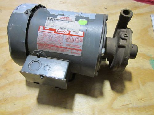 DAYTON 3N680 1/2 HP PUMP MOTOR + OBERDORFER 600P-S10 WATER PUMP ~GOOD CONDITION~