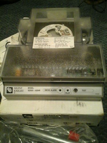 Nos - silent knight 2 wire addressable duct smoke detector sd505-adhr for sale