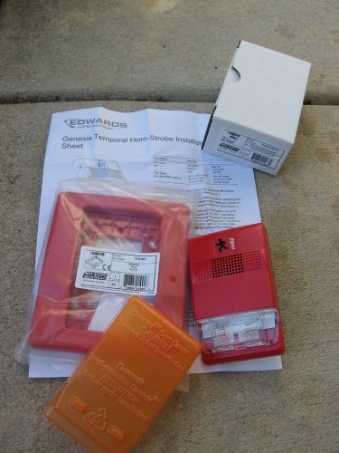 Est edwards horn strobe mg1r-hdvm multi candela audible visual fire alarm  mg1rt for sale