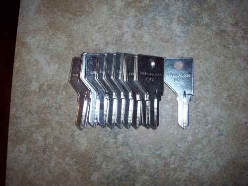 Lot Of 10 Hillman Brand PU13 Keyblanks, For Pundra Locks