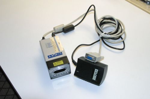 Hawkeye RVSI HE15E-HD Model 15 laser aligned bar matrix code reader &amp; cables