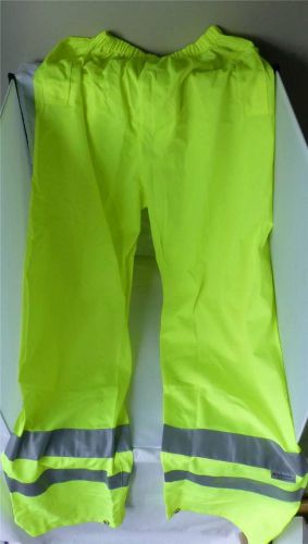 2PAIR SCOTCHLITE REFLECTIVE PANTS SIZE  3XL 34&#034; INSEAM CLASS E 100% POLYESTER