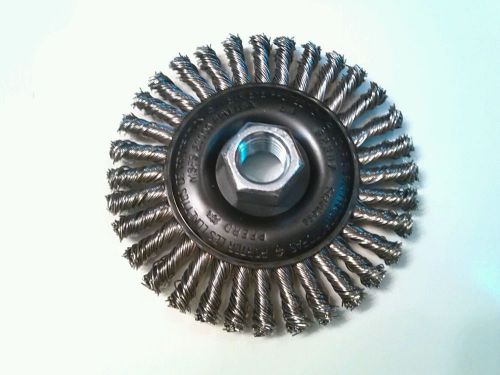 1 BOX (10) PFERD ADVANCE 4&#034; KNOT STAINLESS WIRE BRUSH WHEEL 5/8&#034; ARBOR # 82307