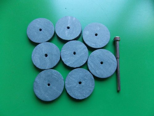 8x RUBBER POLISHING WHEEL (COLOR : GREEN)